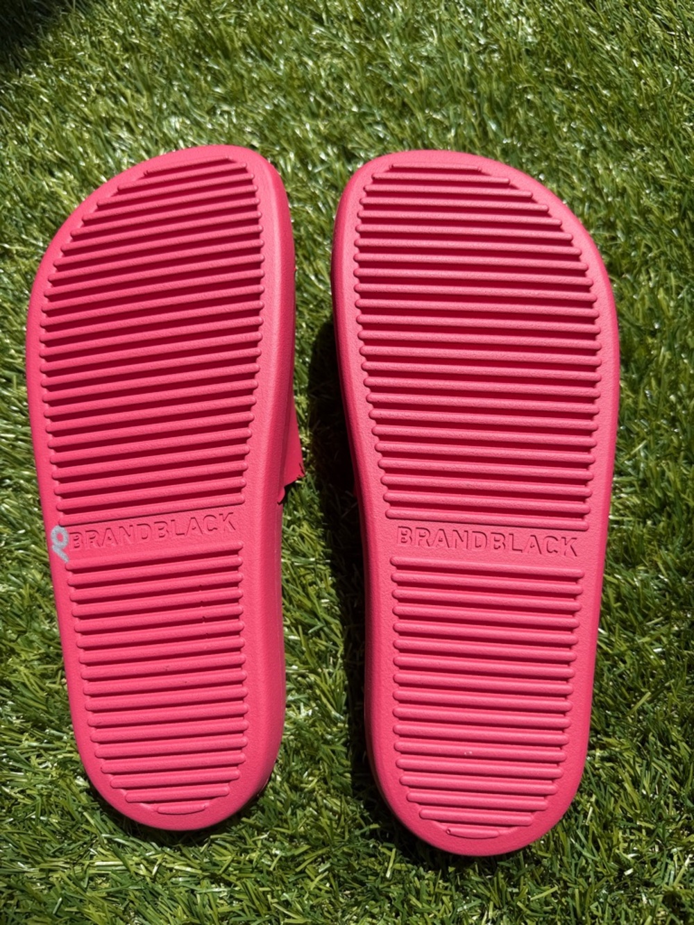 Brandblack Women's Reddish Pink Slide Sandals - Picture 4 of 5